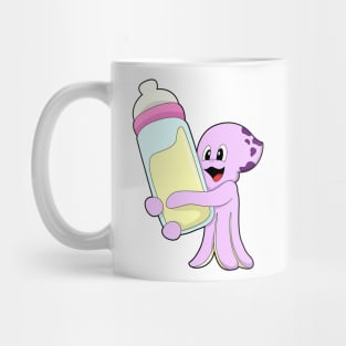 Octopus with Baby bottle Milk Mug